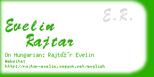 evelin rajtar business card